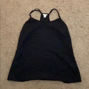 J Crew Size 0 black tank top